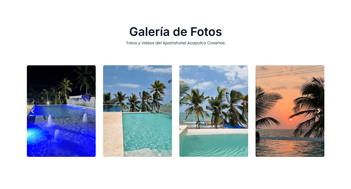 Sitio web ApartaHotel Acapulco Coveñas
