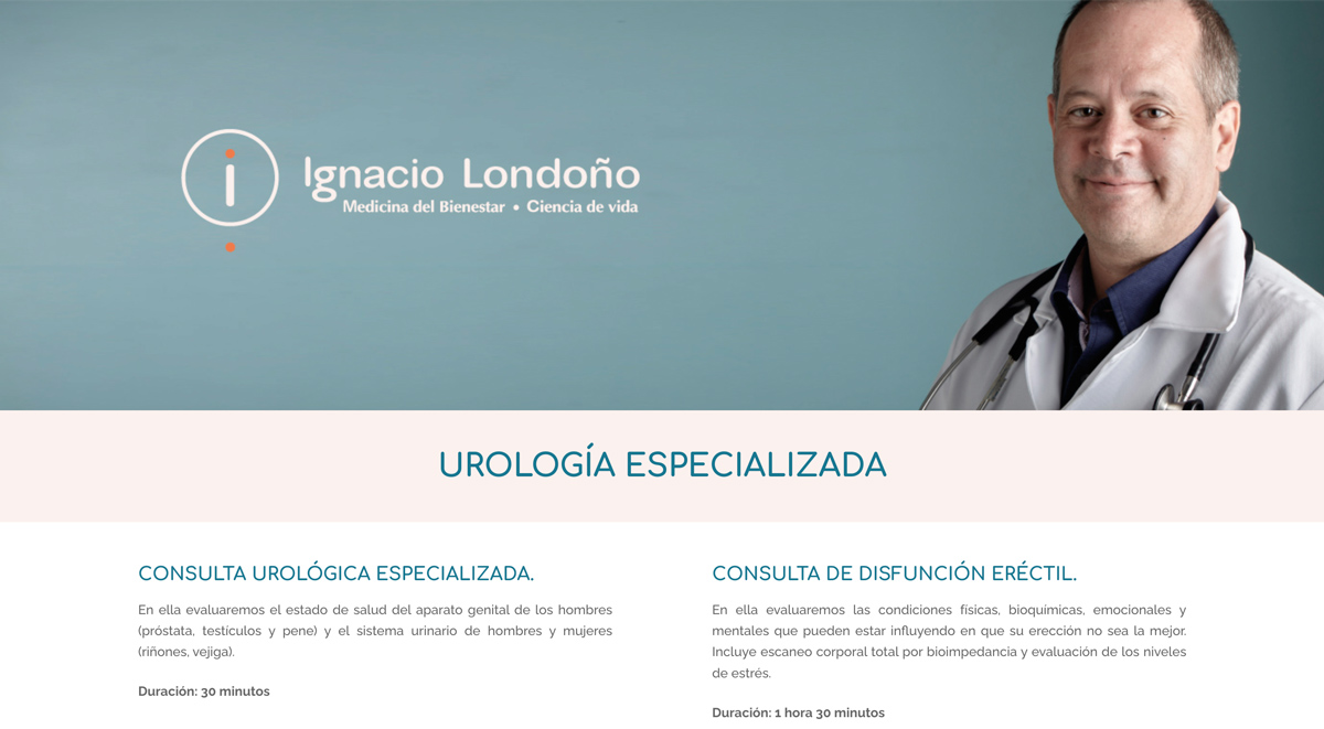 Sitio web Doctor ignacio