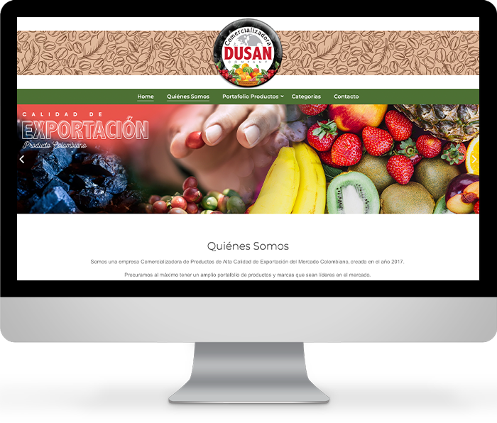 Sitio web Comercializadora Dusan