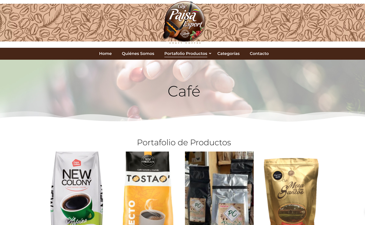 Sitio web Comercializadora Dusan