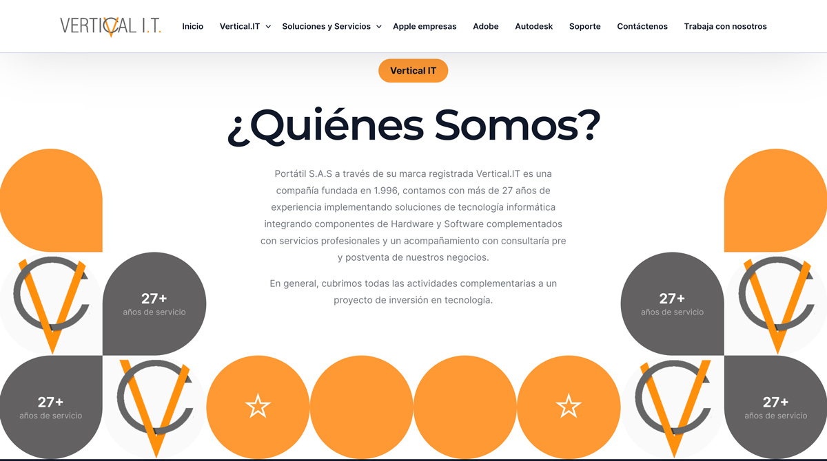 Sitio Web Vertical IT