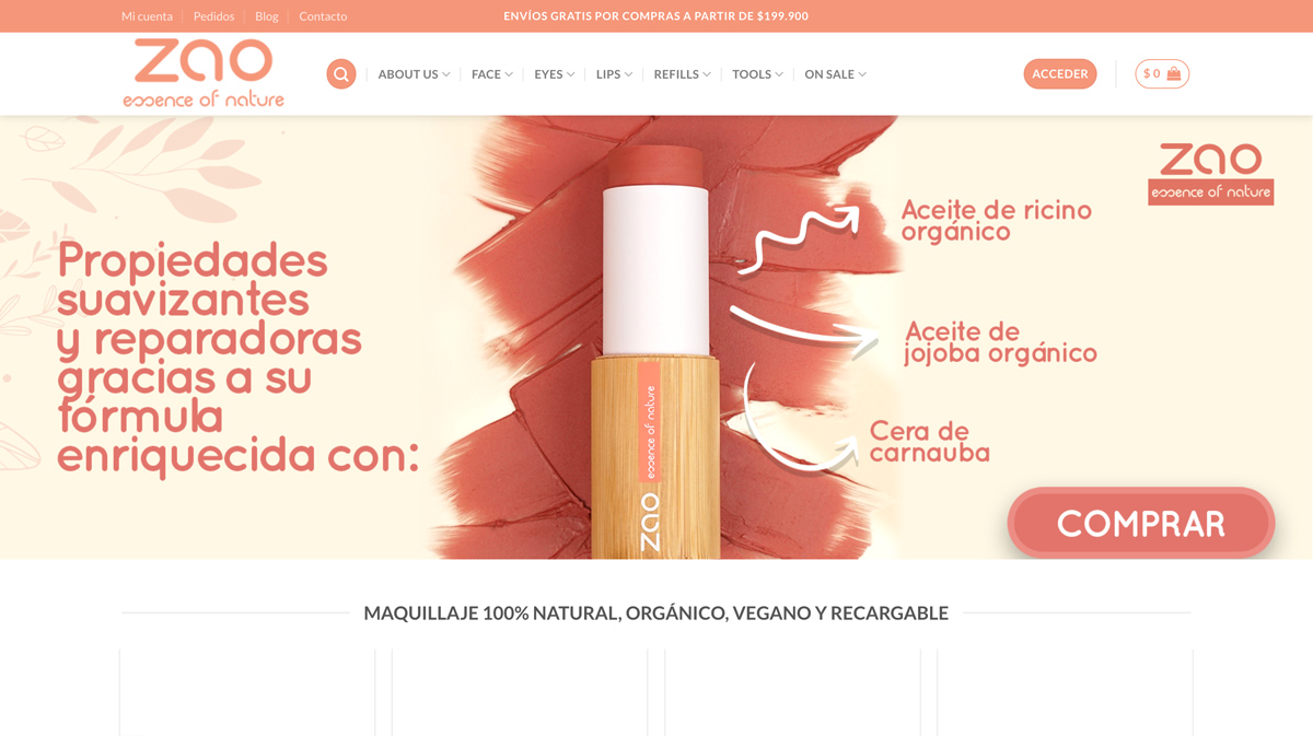 Online Store Zao Makeup Colombia